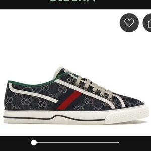 Men's Size 16 New Never Worn gucci 1977 Sneaker Navy with Gucci Details